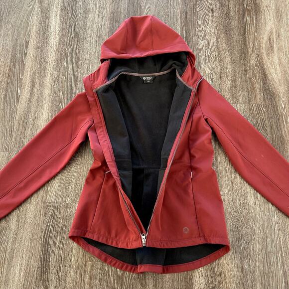 Mondetta Outdoor Project Adventure Dark Orchid Jacket Hooded Softshell S/P VGUC - Picture 3 of 13